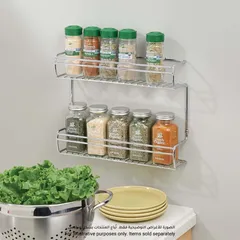 iDesign Classico 2-Tier Wall-Mounted Spice Rack (7.32 x 30.81 x 23.83 cm)