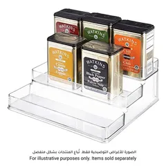 iDesign Linus 3-Tier Spice Organizer (10.16 x 25.40 x 23.34 cm)