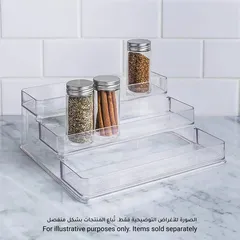 iDesign Linus 3-Tier Spice Organizer (10.16 x 25.40 x 23.34 cm)