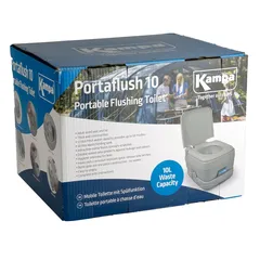 Dometic Kampa Portaflush 10 Portable Camping Toilet (10 L, 35.5 x 30.5 x 41.5 cm)