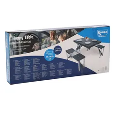 Dometic Kampa Happy Foldable Camping Table & Chair Set (82 x 68 x 134 cm)