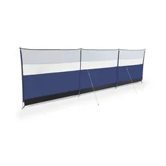 سياج مساحات حاجز للرياح دوميتيك كامبا (2 × 140 × 500 سم، أزرق ميدنايت)