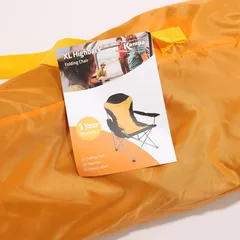 Dometic Kampa XL Folding High Back Chair (56 x 107 x 86 cm, Sunset)