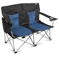 Dometic Kampa Lofa Double Folding Camping Chair (48 x 83 x 131 cm, Midnight)