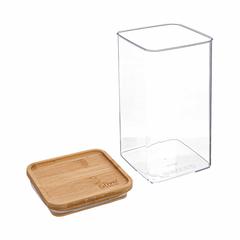 5Five Square Container W/Bamboo Lid (1.5 L)