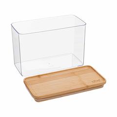 5Five Rectangular Container W/Bamboo Lid (2 L)