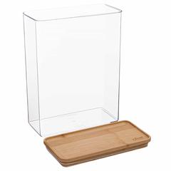 5Five Rectangular Container W/Bamboo Lid (4.3 L)