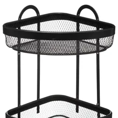 5Five 2-Level Metal Corner Mesh Shelf (22.2 x 22.2 x 33.7 cm)