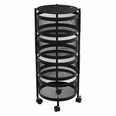 5Five 4-Level Rotative Metal Shelf W/Wheels (33 x 76 cm)