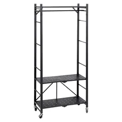 Metal Foldable Garment Shelf (70.5 x 36 x 164 cm)