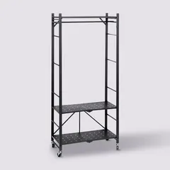 Metal Foldable Garment Shelf (70.5 x 36 x 164 cm)