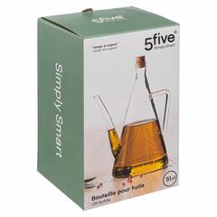 5Five Triangle Glass Oil Bottle (510 ml)