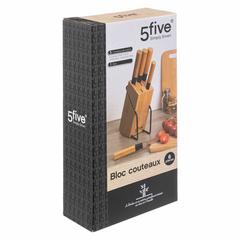 5Five Knife Set W/Stand (6 Pc.)