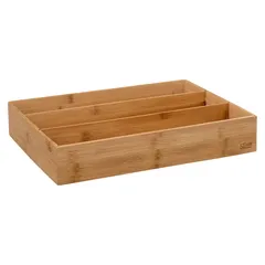 5Five Bamboo 3-Compartment Utensil Holder (28 x 38 x 7 cm)