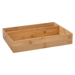 5Five Bamboo 3-Compartment Utensil Holder (28 x 38 x 7 cm)