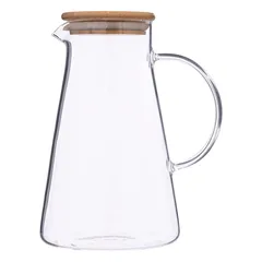 SG Glass Pitcher W/Bamboo Lid (1.5 L)