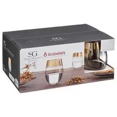 SG Arya Glass Tumbler Set (540 ml, 6 Pc.)