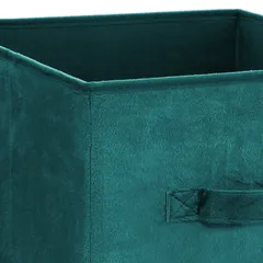 صندوق تخزين مخمل 5 فايف (أزرق، 31 × 31 × 31 سم)