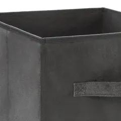 5Five Velvet Storage Box (31 x 31 x 31 cm, Gray)