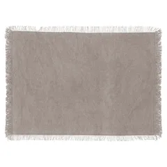 SG Maha Cotton Placemat (45 x 30 x 0.3 cm, Gray)