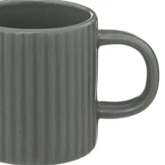 SG Ribbed Earthenware Cup (100 ml, Green)