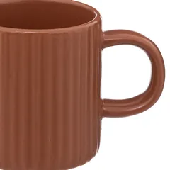 SG Ribbed Earthenware Cup (100 ml, Terracotta)