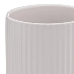 SG Ribbed Earthenware Mug (350 ml, White)