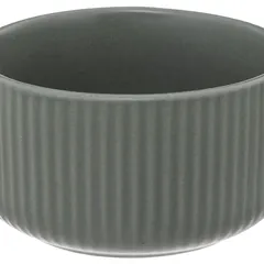 SG Ribbed Earthenware Bowl (420 ml, Green)