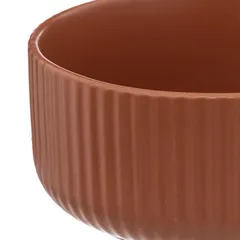 SG Ribbed Earthenware Bowl (800 ml, Terracotta)