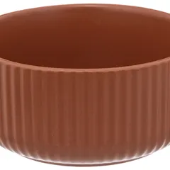 SG Ribbed Earthenware Bowl (800 ml, Terracotta)