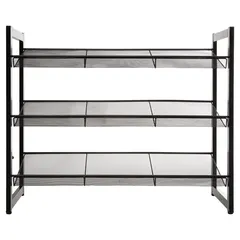 5Five 9-Pair Metal Shoe Rack (73.5 x 30 x 62 cm)