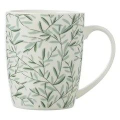 SG New Bone China Leaf Mug (Assorted colors/designs, 330 ml)