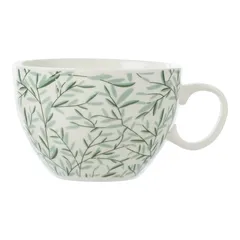 SG New Bone China Leaf Mug (Assorted colors/designs, 380 ml)