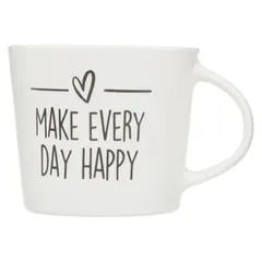 SG New Bone China Happy Mug (Assorted colors/designs, 320 ml)