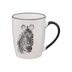 SG New Bone China Safari Mug (Assorted colors/designs, 360 ml)