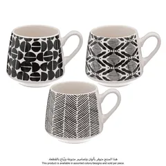 SG Patterned Earthenware Mug (Assorted colors/designs, 320 ml)