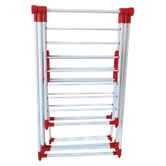 Foldable Carbon Steel Drying Rack W/Top Hanger (157 x 63 x 197 cm)