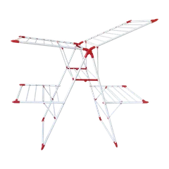 Foldable Double-Layer Carbon Steel Drying Rack (157 x 61 x 125 cm)