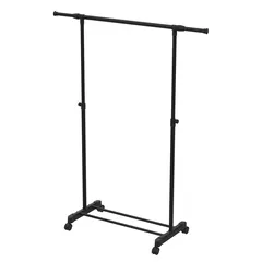 Extendable Metal Single-Rail Garment Rack (94-160 x 43 x 90-160 cm)