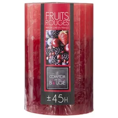 Comptoir de la Bougie Nina Tri-Color Scented Candle (6.5 x 10 cm, Red Fruits)