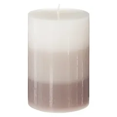 Comptoir de la Bougie Nina Tri-Color Scented Candle (6.5 x 10 cm, Vanilla)