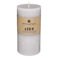 Comptoir de la Bougie Olia Rustic Wax Pillar Candle (7 x 14 cm, Taupe)