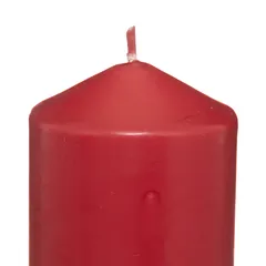 Comptoir de la Bougie Hugo Wax Pillar Candle (6.8 x 14 cm, Red)