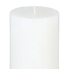 Comptoir de la Bougie Olia Rustic Wax Pillar Candle (7 x 14 cm, White)