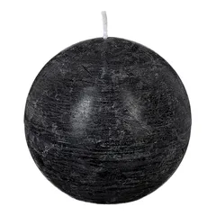 Comptoir de la Bougie Rustic Wax Ball Candle (10 cm, Black)