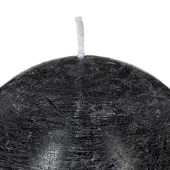 Comptoir de la Bougie Rustic Wax Ball Candle (10 cm, Black)