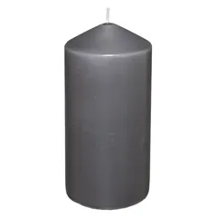 Comptoir de la Bougie Hugo Wax Pillar Candle (6.8 x 14 cm, Gray)