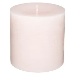 Comptoir de la Bougie Rustic Wax Pillar Candle (10 x 10 cm, Pink)