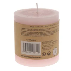 Comptoir de la Bougie Rustic Wax Pillar Candle (6.7 x 7 cm, Pink)