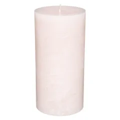 Comptoir de la Bougie Rustic Wax Pillar Candle (7 x 14 cm, Pink)